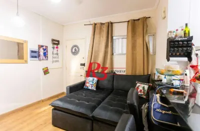 Apartamento com 1 dormitório à venda, 49 m² por r$ 300.000,00 - josé menino - santos/sp