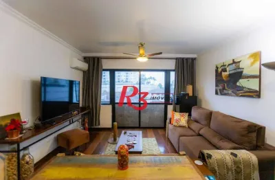 Apartamento com 3 dormitórios à venda, 169 m² por r$ 990.000,00 - boqueirão - santos/sp