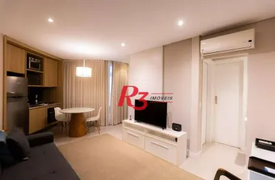 Apartamento com 1 dormitório à venda, 45 m² por r$ 700.000,00 - pompéia - santos/sp