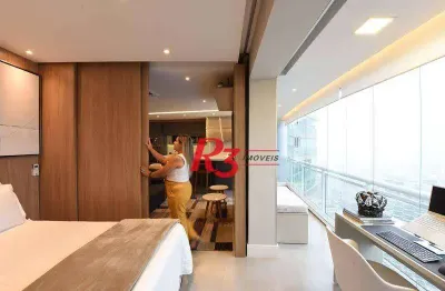 Apartamento com 1 dormitório à venda, 72 m² por r$ 2.440.000,00 - pompéia - santos/sp