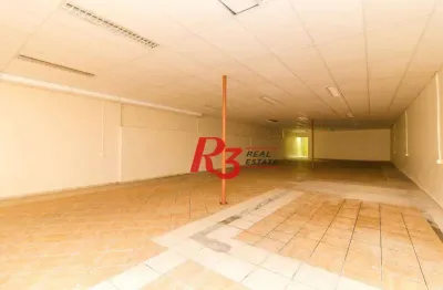 Loja para alugar, 480 m² por r$ 9.847,00/mês - encruzilhada - santos/sp