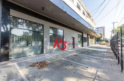 Loja para alugar, 684 m² por r$ 22.000,00/mês - vila matias - santos/sp