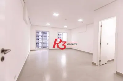 Sala para alugar, 42 m² por r$ 3.000,00/mês - vila matias - santos/sp