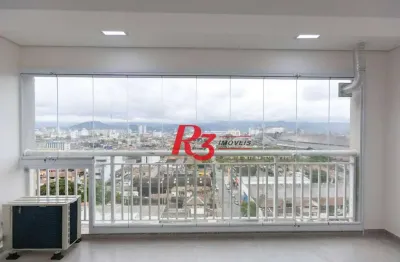 Sala para alugar, 42 m² por r$ 3.000,00/mês - vila matias - santos/sp