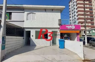 Loja para alugar, 50 m² por r$ 4.300,00/mês - marapé - santos/sp