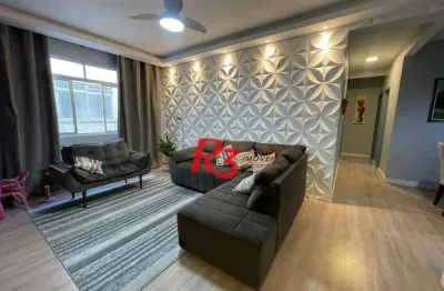 Apartamento para alugar, 80 m² por R$ 4.500,02/mês - Boqueirão - Santos/SP
