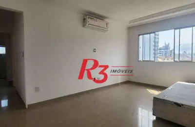 Apartamento com 2 dormitórios para alugar, 111 m² por r$ 3.800,00/mês - aparecida - santos/sp