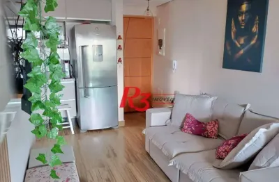 Apartamento com 2 dormitórios, 53 m² - venda por R$ 780.000,00 ou aluguel por R$ 5.200,00/mês - Embaré - Santos/SP