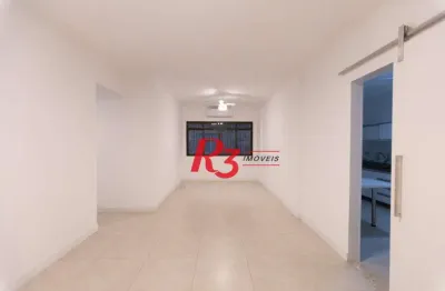 Apartamento com 2 dormitórios para alugar, 119 m² por R$ 4.500,02/mês - Embaré - Santos/SP