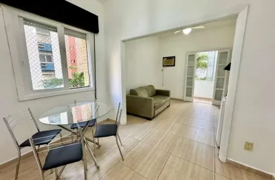 Apartamento com 1 dormitório para alugar, 55 m² por R$ 3.500,00/mês - Boqueirão - Santos/SP