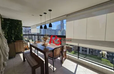 Apartamento com 3 dormitórios à venda, 128 m² por R$ 1.850.000,00 - Gonzaga - Santos/SP