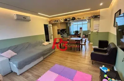 Apartamento com 3 dormitórios à venda, 157 m² por R$ 1.200.000,00 - Aparecida - Santos/SP