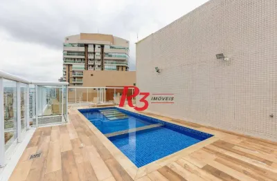 Apartamento com 3 dormitórios para alugar, 93 m² por R$ 7.500,00/mês - Boqueirão - Santos/SP