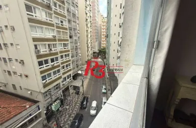 Apartamento com 1 dormitório para alugar, 69 m² por R$ 3.500,00/mês - Gonzaga - Santos/SP