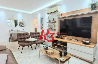 Apartamento com 2 dormitórios à venda, 104 m² por R$ 780.000,00 - Aparecida - Santos/SP