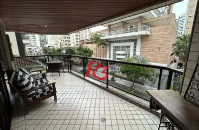 Apartamento com 3 dormitórios à venda, 189 m² por R$ 1.800.000,00 - Gonzaga - Santos/SP