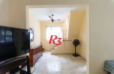 Sobrado com 2 dormitórios à venda, 117 m² por R$ 470.000,00 - Estuário - Santos/SP