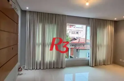 Sobrado com 3 dormitórios à venda, 155 m² por R$ 1.200.000,00 - Boqueirão - Santos/SP