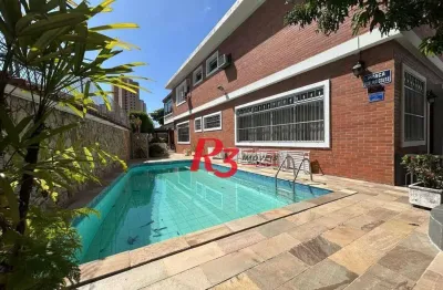 Casa com 4 dormitórios à venda, 350 m² por R$ 6.390.000,00 - Ponta da Praia - Santos/SP