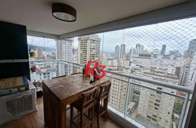 Apartamento com 3 dormitórios à venda, 100 m² por R$ 1.325.000,00 - José Menino - Santos/SP