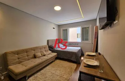 Studio com 1 dormitório à venda, 28 m² por R$ 380.000,00 - Gonzaga - Santos/SP