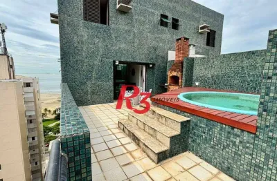 Cobertura com 3 dormitórios à venda, 172 m² por R$ 1.890.000,00 - Pompéia - Santos/SP
