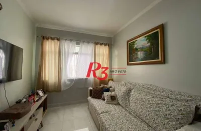 Apartamento com 2 dormitórios à venda, 75 m² por R$ 400.000,00 - Embaré - Santos/SP