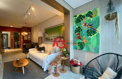 Apartamento com 2 dormitórios à venda, 66 m² por R$ 910.000,00 - Campo Grande - Santos/SP