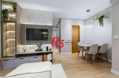 Studio com 1 dormitório à venda, 43 m² por R$ 600.000,00 - Campo Grande - Santos/SP