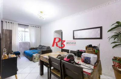 Apartamento com 2 dormitórios à venda, 65 m² por R$ 410.000,00 - Embaré - Santos/SP