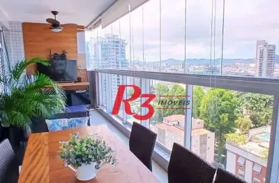 Apartamento à venda, 160 m² por R$ 2.500.000,00 - Embaré - Santos/SP