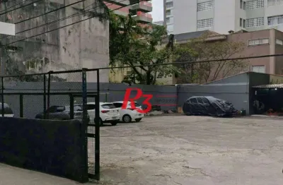 Terreno para alugar, 622 m² por R$ 19.269,03/mês - Embaré - Santos/SP