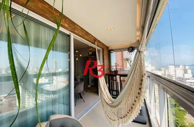 Apartamento com 3 dormitórios à venda, 159 m² por R$ 2.480.000,00 - Embaré - Santos/SP