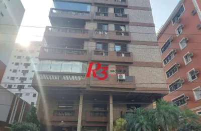 Apartamento com 3 dormitórios à venda, 149 m² - Embaré - Santos/SP
