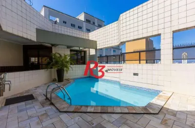 Apartamento com 3 dormitórios à venda, 188 m² por R$ 1.385.000,00 - Gonzaga - Santos/SP