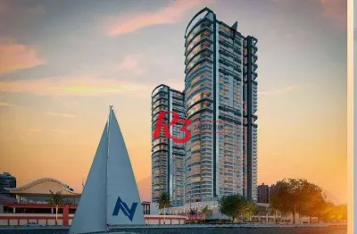 Apartamento com 3 dormitórios à venda, 218 m² por R$ 5.560.000,00 - Ponta da Praia - Santos/SP