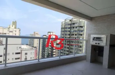 Apartamento com 2 dormitórios à venda, 83 m² por R$ 1.490.000,00 - Embaré - Santos/SP