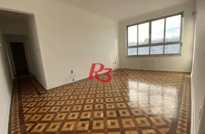 Apartamento com 2 dormitórios para alugar, 120 m² por r$ 4.363,63/mês - boqueirão - santos/sp