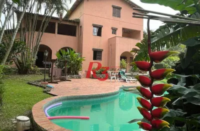 Casa, 600 m² - venda por r$ 2.200.000,00 ou aluguel por r$ 10.650,00/mês - morro dos barbosas - são vicente/sp