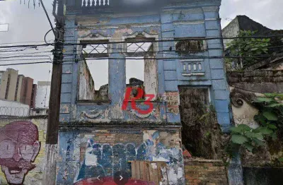 Terreno comercial à venda na Rua Bitencourt, 179, Vila Nova, Santos