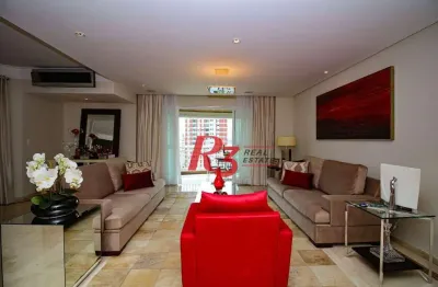 Apartamento com 3 dormitórios à venda, 199 m² por r$ 2.700.000,00 - ponta da praia - santos/sp