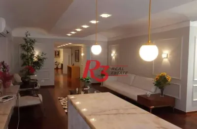 Apartamento com 3 dormitórios, 270 m² - venda por r$ 2.450.000,00 ou aluguel por r$ 25.000,00/mês - boqueirão - santos/sp