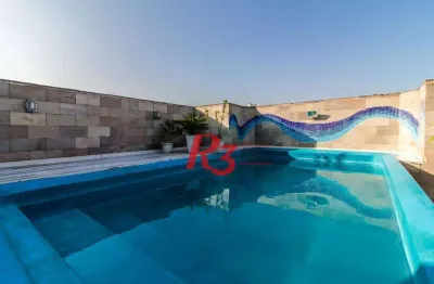 Cobertura com 3 dormitórios à venda, 270 m² por r$ 2.100.000,00 - josé menino - santos/sp