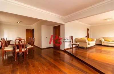 Apartamento com 4 dormitórios à venda, 232 m² - boqueirão - santos/sp