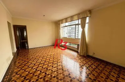 Apartamento com 3 dormitórios à venda, 133 m² por r$ 680.000,00 - gonzaga - santos/sp
