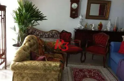 Apartamento com 5 dormitórios à venda, 301 m² - boqueirão - santos/sp