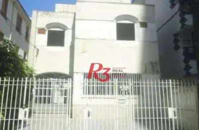 Casa para alugar, 610 m² por r$ 16.500,00/mês - gonzaga - santos/sp