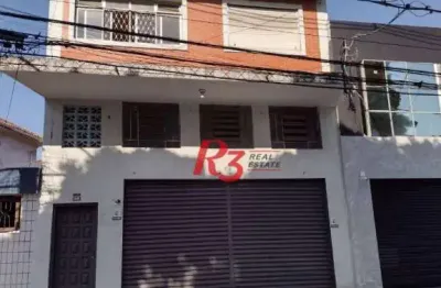 Galpão para alugar, 232 m² - vila matias - santos/sp