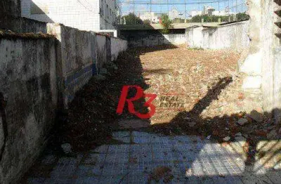 Terreno à venda, 420 m²  - vila belmiro - santos/sp
