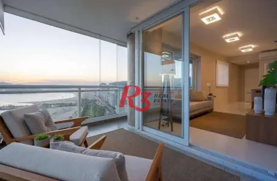 Apartamento à venda, 105 m² por r$ 3.200.000,00 - pompéia - santos/sp